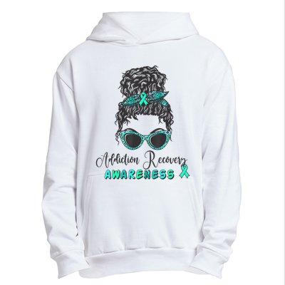 Addiction Recovery Awareness Month Sobriety Support Urban Pullover Hoodie