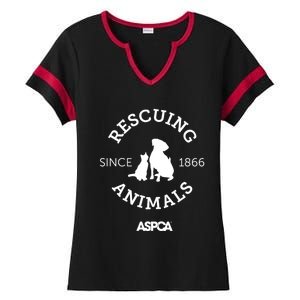 Aspca Rescuing Animals Since 1866 Gift Ladies Halftime Notch Neck Tee