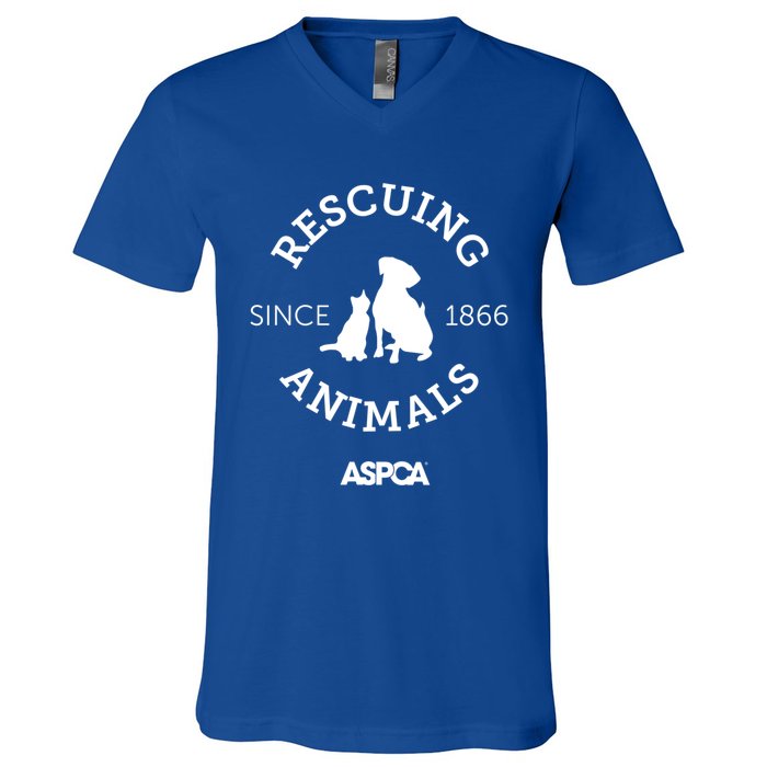 Aspca Rescuing Animals Since 1866 Gift V-Neck T-Shirt