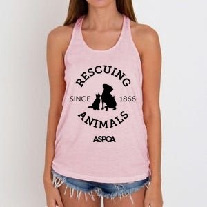 Aspca Rescuing Animals Since 1866 Gift Women's Knotted Racerback Tank