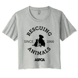 Aspca Rescuing Animals Since 1866 Gift Women's Crop Top Tee