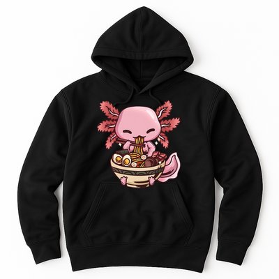 Axolotl Ramen Anime Kawaii Eating Teens Hoodie