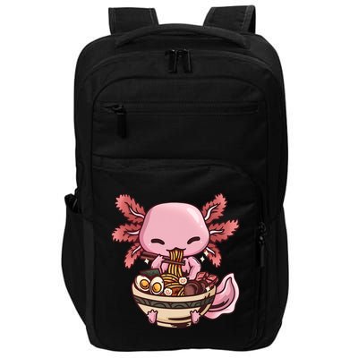 Axolotl Ramen Anime Kawaii Eating Teens Impact Tech Backpack