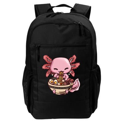 Axolotl Ramen Anime Kawaii Eating Teens Backpack