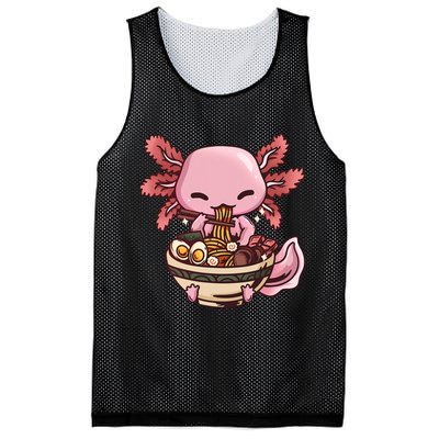 Axolotl Ramen Anime Kawaii Eating Teens Mesh Reversible Basketball Jersey Tank