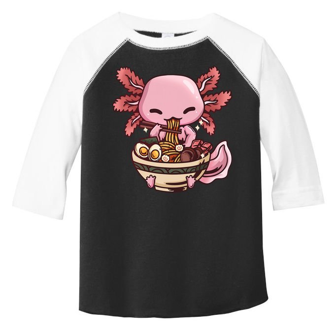 Axolotl Ramen Anime Kawaii Eating Teens Toddler Fine Jersey T-Shirt