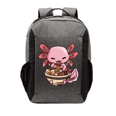 Axolotl Ramen Anime Kawaii Eating Teens Vector Backpack