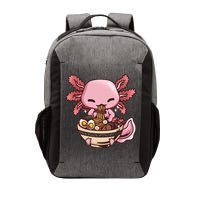 Axolotl Ramen Anime Kawaii Eating Teens Vector Backpack