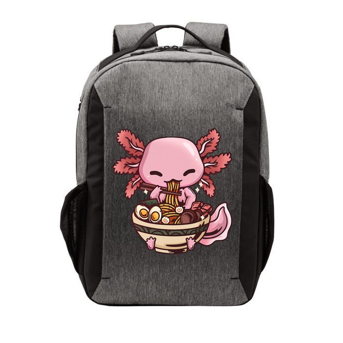 Axolotl Ramen Anime Kawaii Eating Teens Vector Backpack