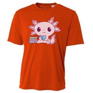 Axolotl Reading Cooling Performance Crew T-Shirt