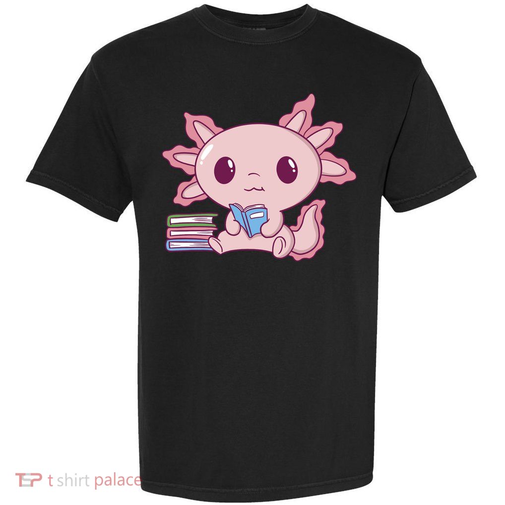 Axolotl Reading Garment-Dyed Heavyweight T-Shirt