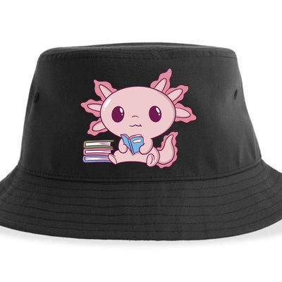 Axolotl Reading Sustainable Bucket Hat