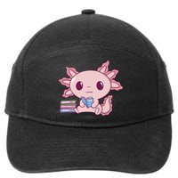 Axolotl Reading 7-Panel Snapback Hat