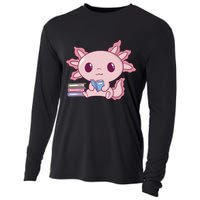 Axolotl Reading Cooling Performance Long Sleeve Crew