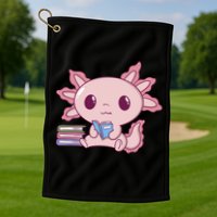 Axolotl Reading Golf Towel