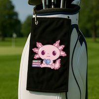 Axolotl Reading Golf Towel