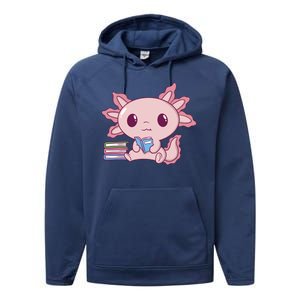 Axolotl Reading Performance Fleece Hoodie