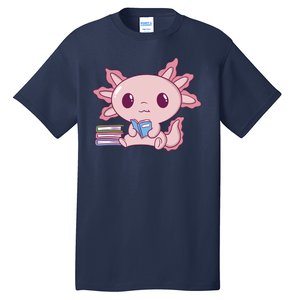 Axolotl Reading Tall T-Shirt