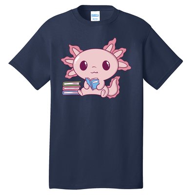 Axolotl Reading Tall T-Shirt