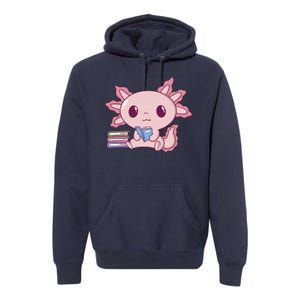 Axolotl Reading Premium Hoodie