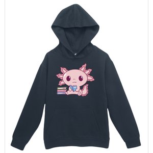 Axolotl Reading Urban Pullover Hoodie