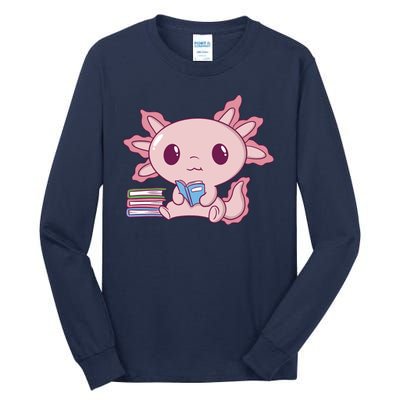 Axolotl Reading Tall Long Sleeve T-Shirt