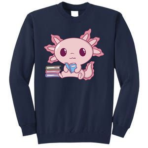 Axolotl Reading Tall Sweatshirt