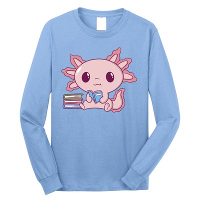 Axolotl Reading Long Sleeve Shirt