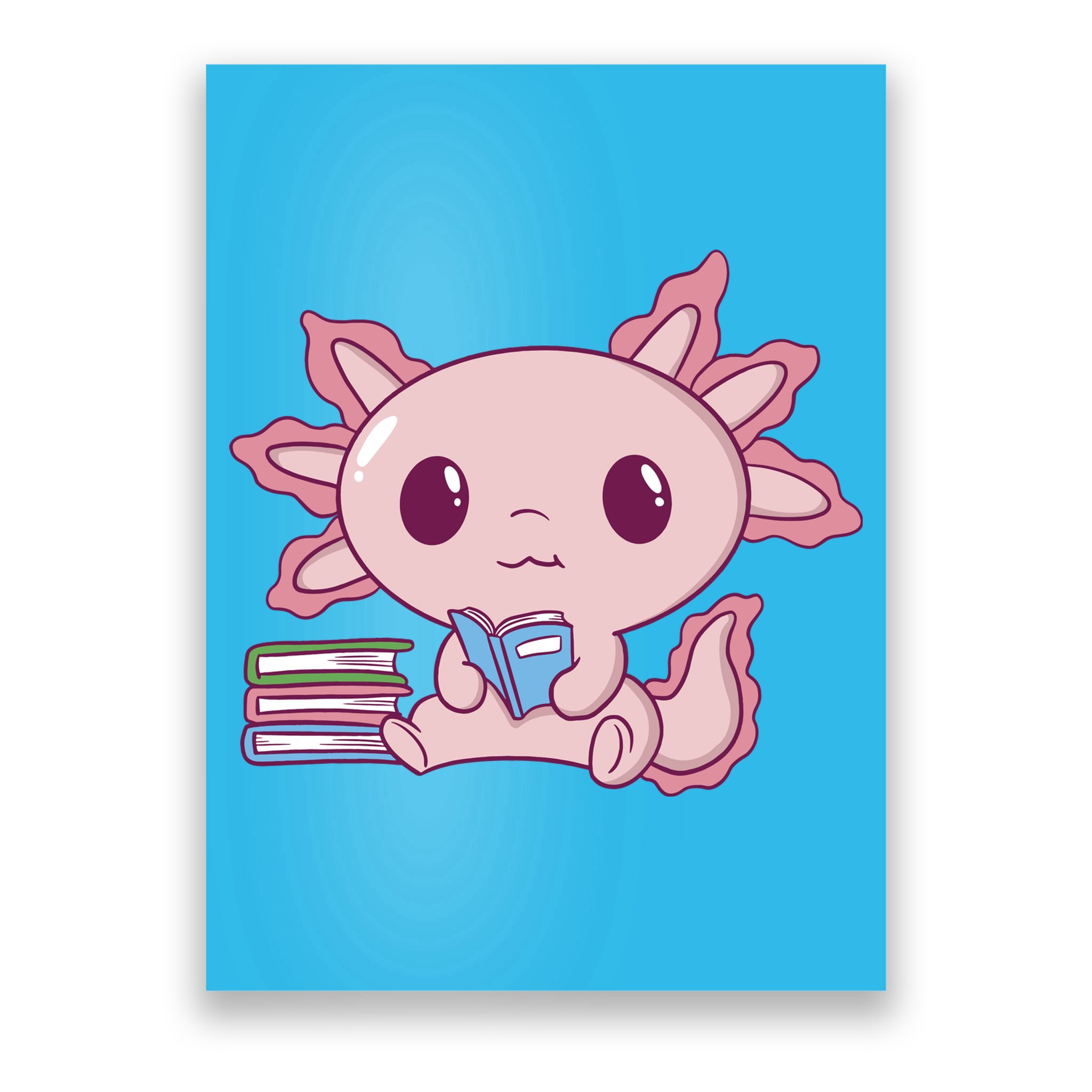 Axolotl Reading Poster