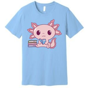 Axolotl Reading Premium T-Shirt