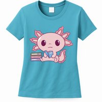 Axolotl Reading Womens T-Shirt