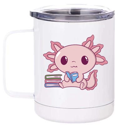 Axolotl Reading 12 oz Stainless Steel Tumbler Cup