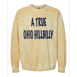 Allison Russo A True Ohio Hillbilly Colorblast Crewneck Sweatshirt