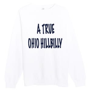 Allison Russo A True Ohio Hillbilly Premium Crewneck Sweatshirt