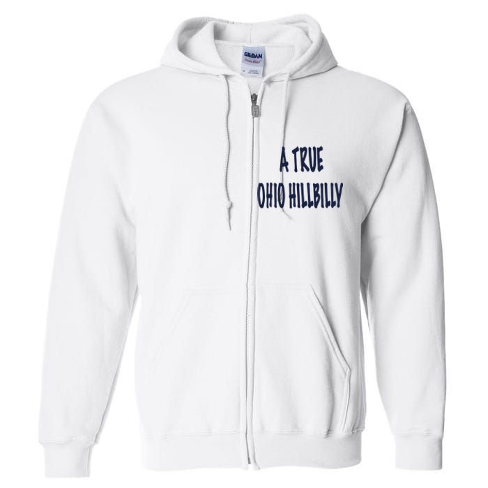 Allison Russo A True Ohio Hillbilly Full Zip Hoodie