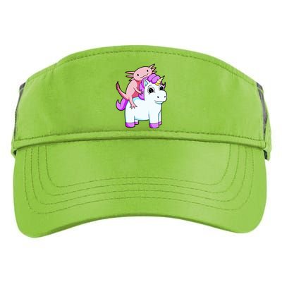 Axolotl Riding A Unicorn Funny Cute Adult Drive Performance Visor