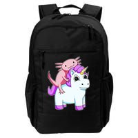 Axolotl Riding A Unicorn Funny Cute Backpack