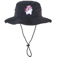 Axolotl Riding A Unicorn Funny Cute Bucket Hat