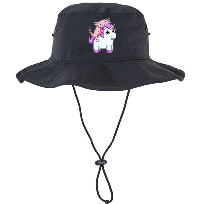 Axolotl Riding A Unicorn Funny Cute Bucket Hat