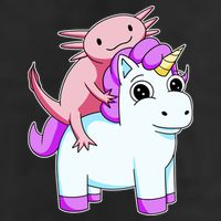 Axolotl Riding A Unicorn Funny Cute Trucker Hat