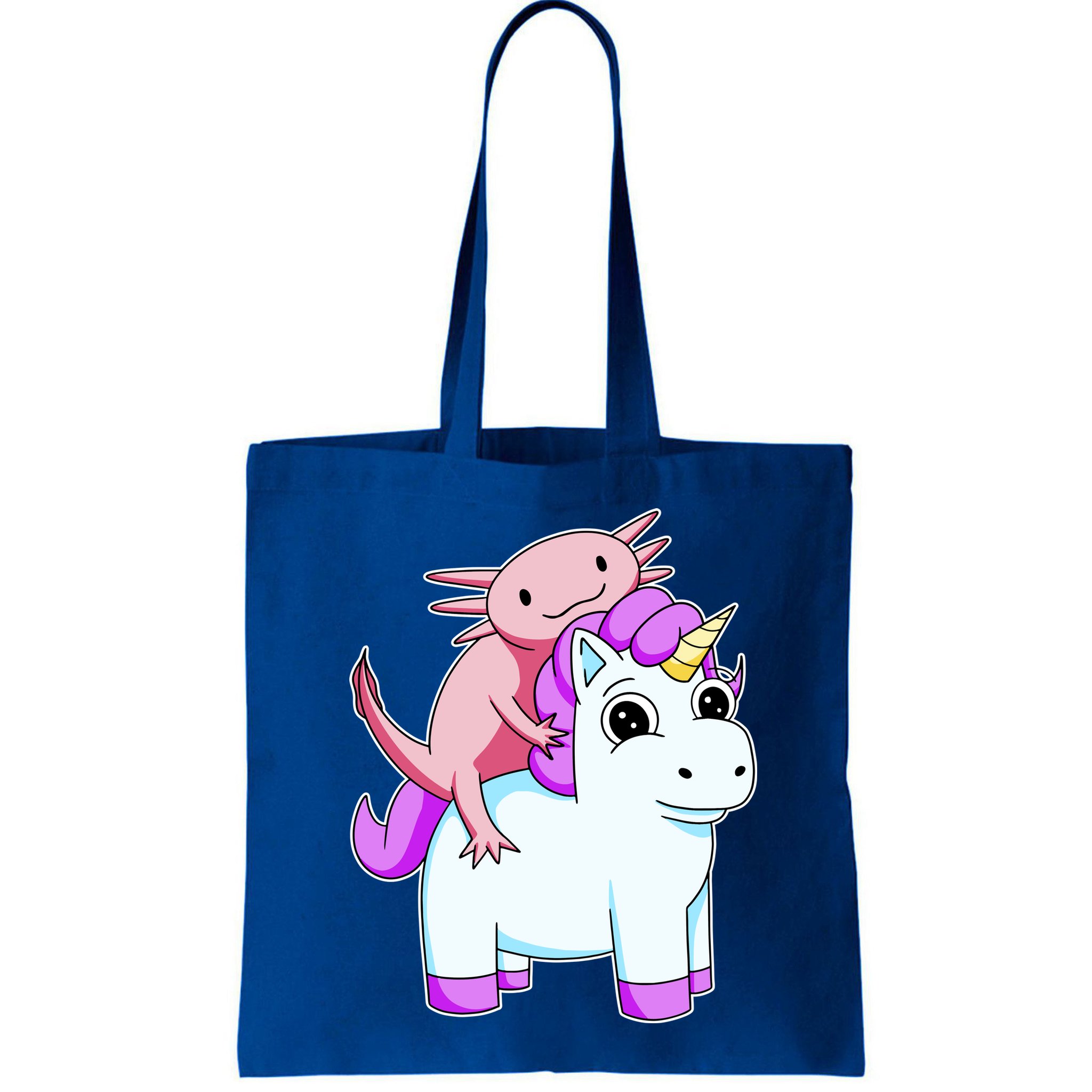 Axolotl Riding A Unicorn Funny Cute Bag