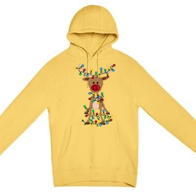 Adorable Reindeer Premium Pullover Hoodie