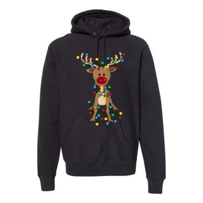 Adorable Reindeer Premium Hoodie