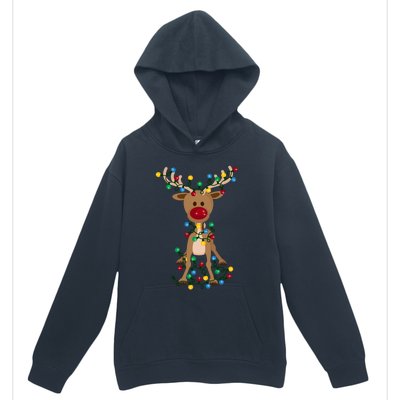 Adorable Reindeer Urban Pullover Hoodie