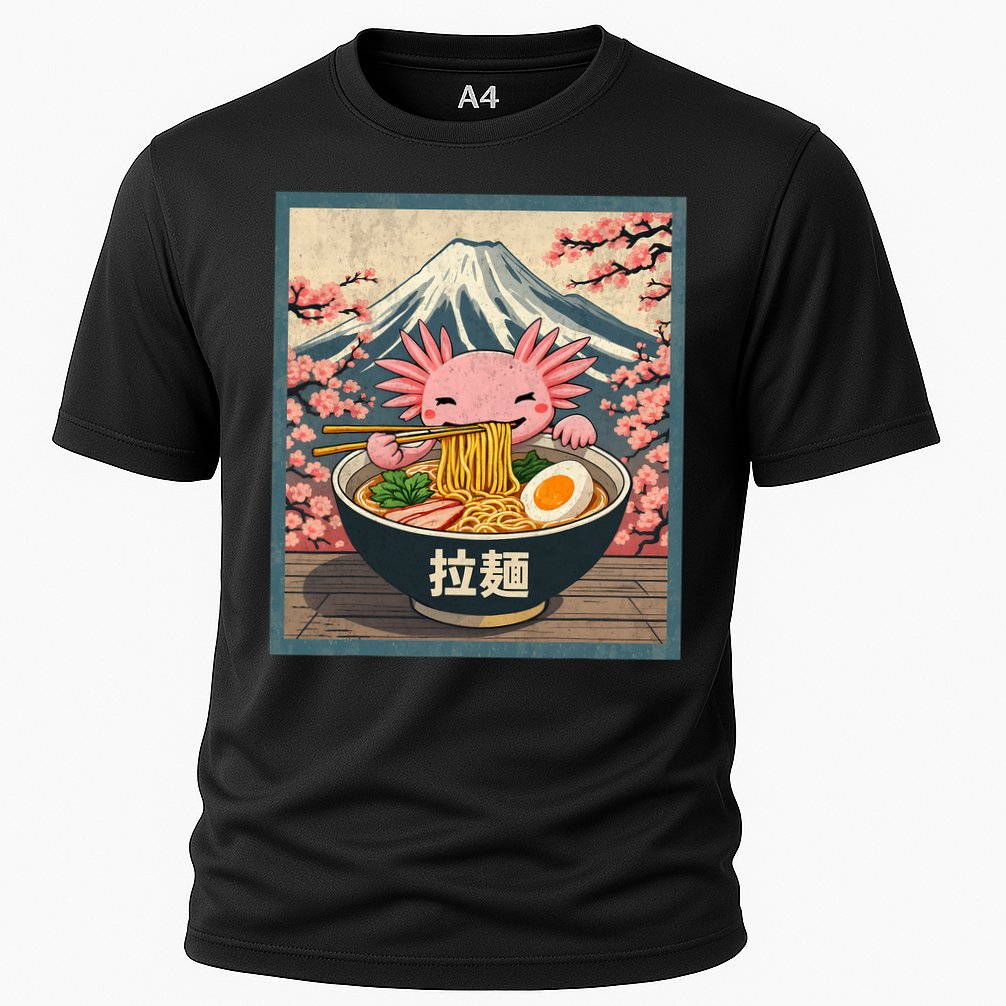 Axolotl Ramen Anime  Cooling Performance Crew T-Shirt