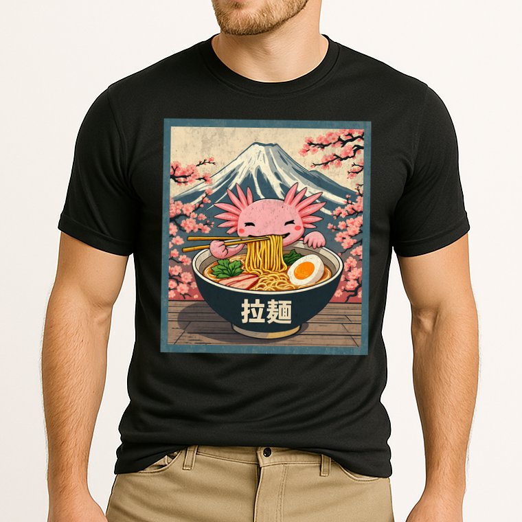 Axolotl Ramen Anime  Cooling Performance Crew T-Shirt