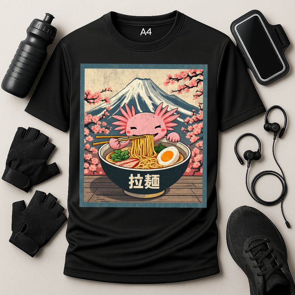 Axolotl Ramen Anime  Cooling Performance Crew T-Shirt