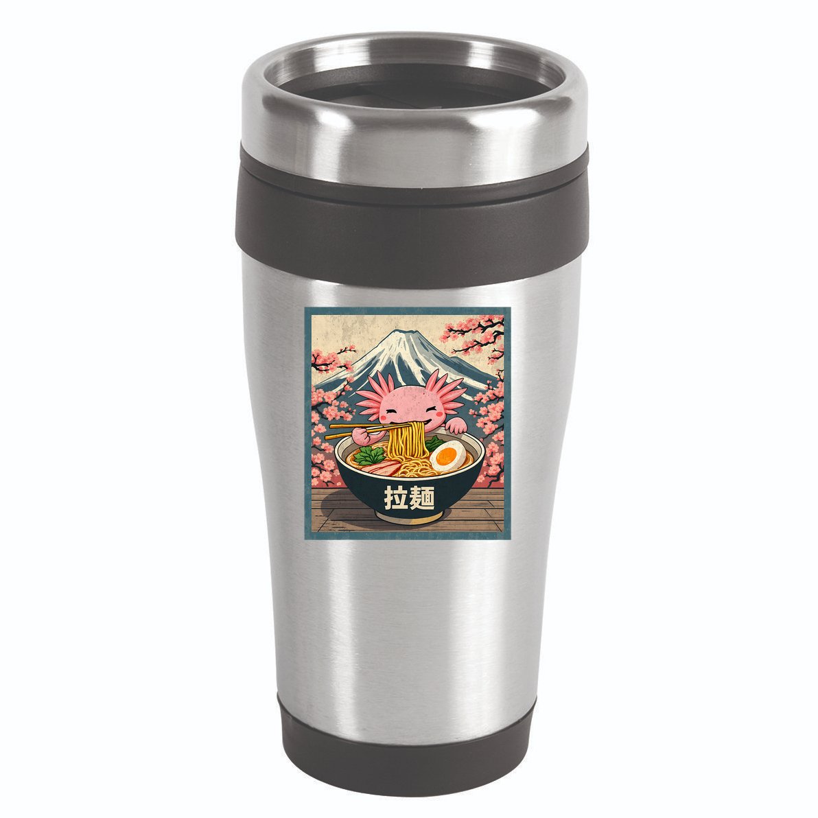 Axolotl Ramen Anime  16oz Travel Tumbler