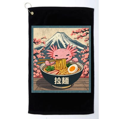 Axolotl Ramen Anime  Golf Towel