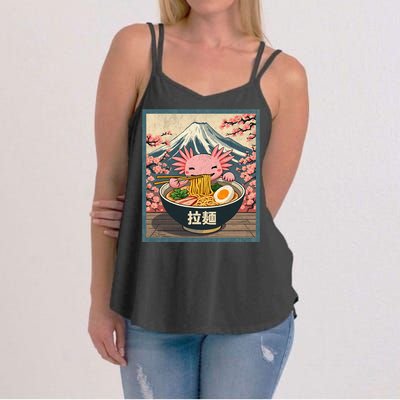 Axolotl Ramen Anime  Women's Strappy Tank